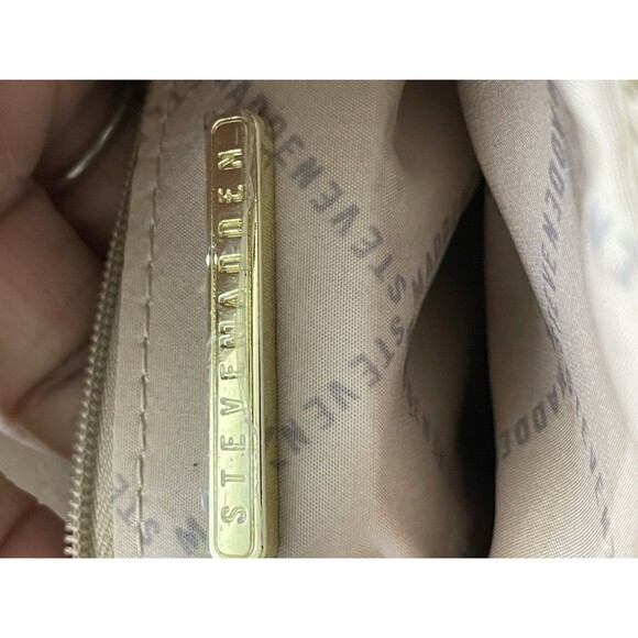 Steve Madden Brown Mini Dome Satchel Crossbody Bag w/ Floral Scarf - Picture 8 of 13